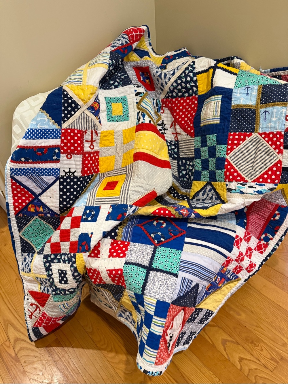 Hand Made Nautical Quilt